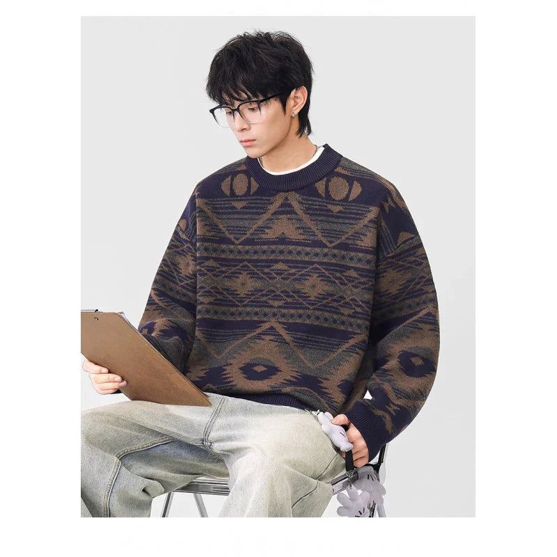 Jacquard Grandad Jumper