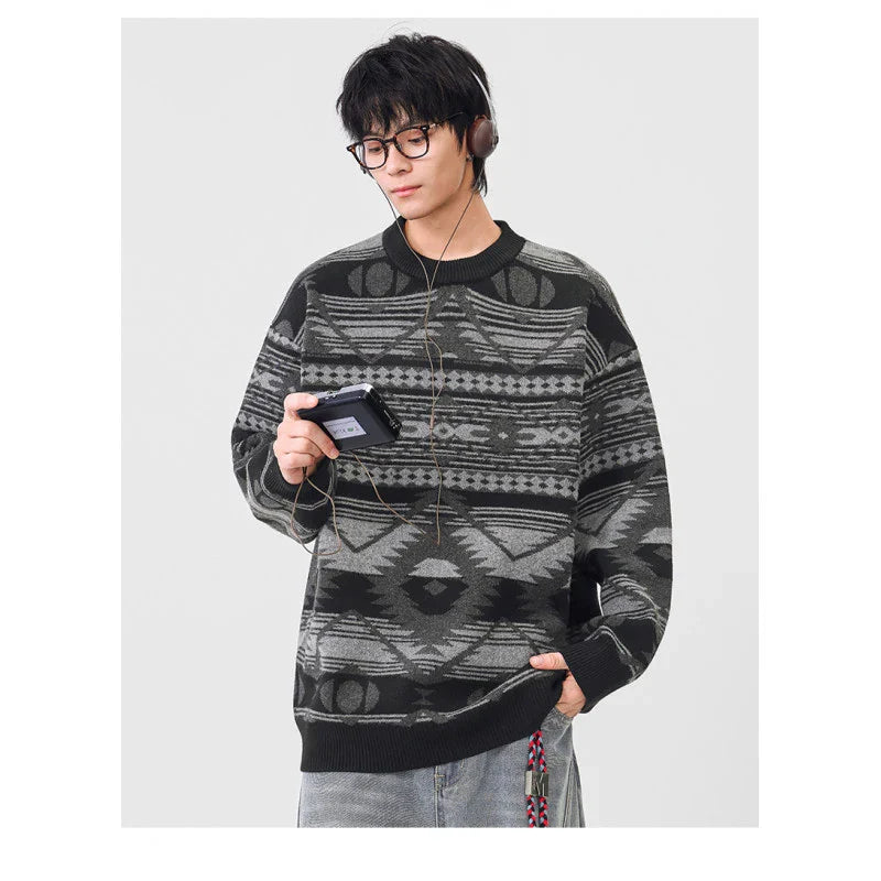 Jacquard Grandad Jumper