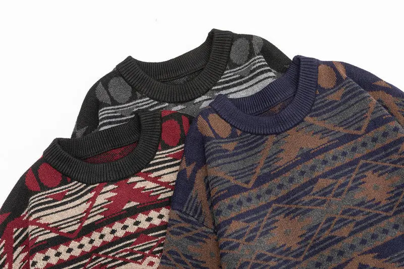 Jacquard Grandad Jumper