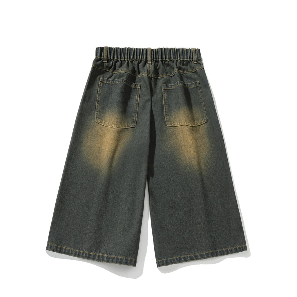 Long Length Vintage Wash Jorts