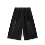 Long Length Vintage Wash Jorts