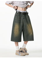 Long Length Vintage Wash Jorts
