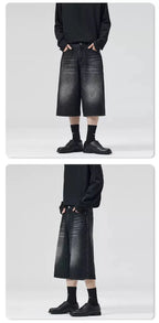 Long Length Vintage Wash Jorts