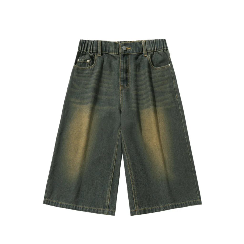 Long Length Vintage Wash Jorts