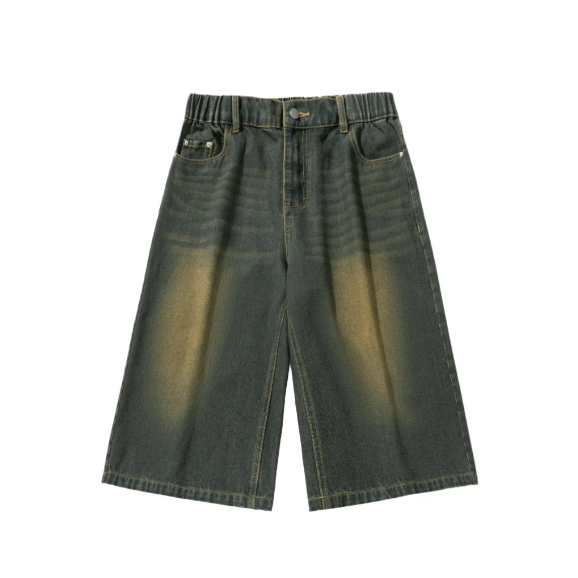 Long Length Vintage Wash Jorts