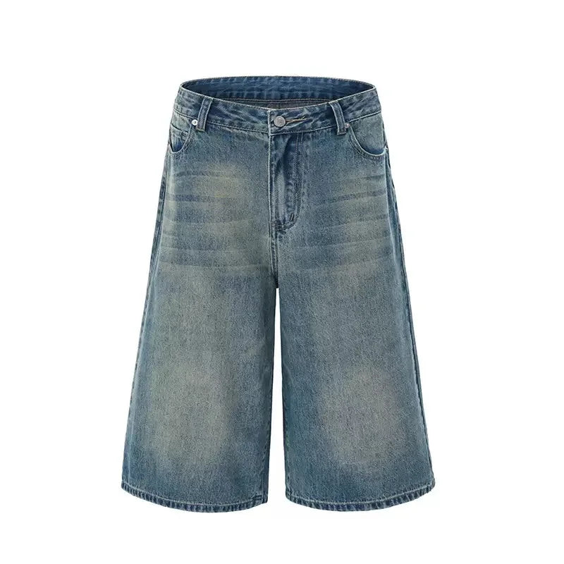Long Length Vintage Wash Jorts