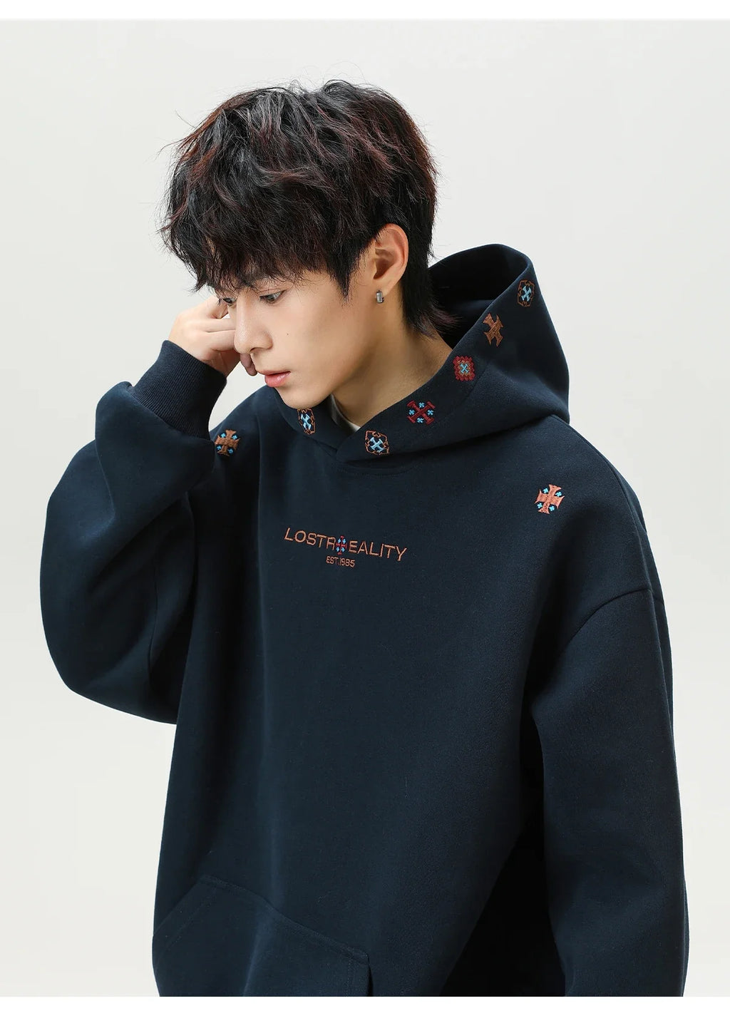 Lost Reality Embroidered Hoodie