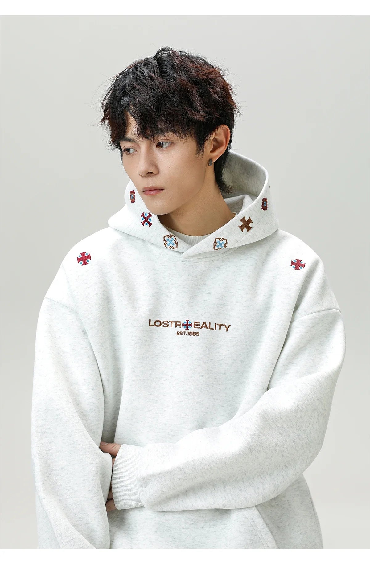 Lost Reality Embroidered Hoodie