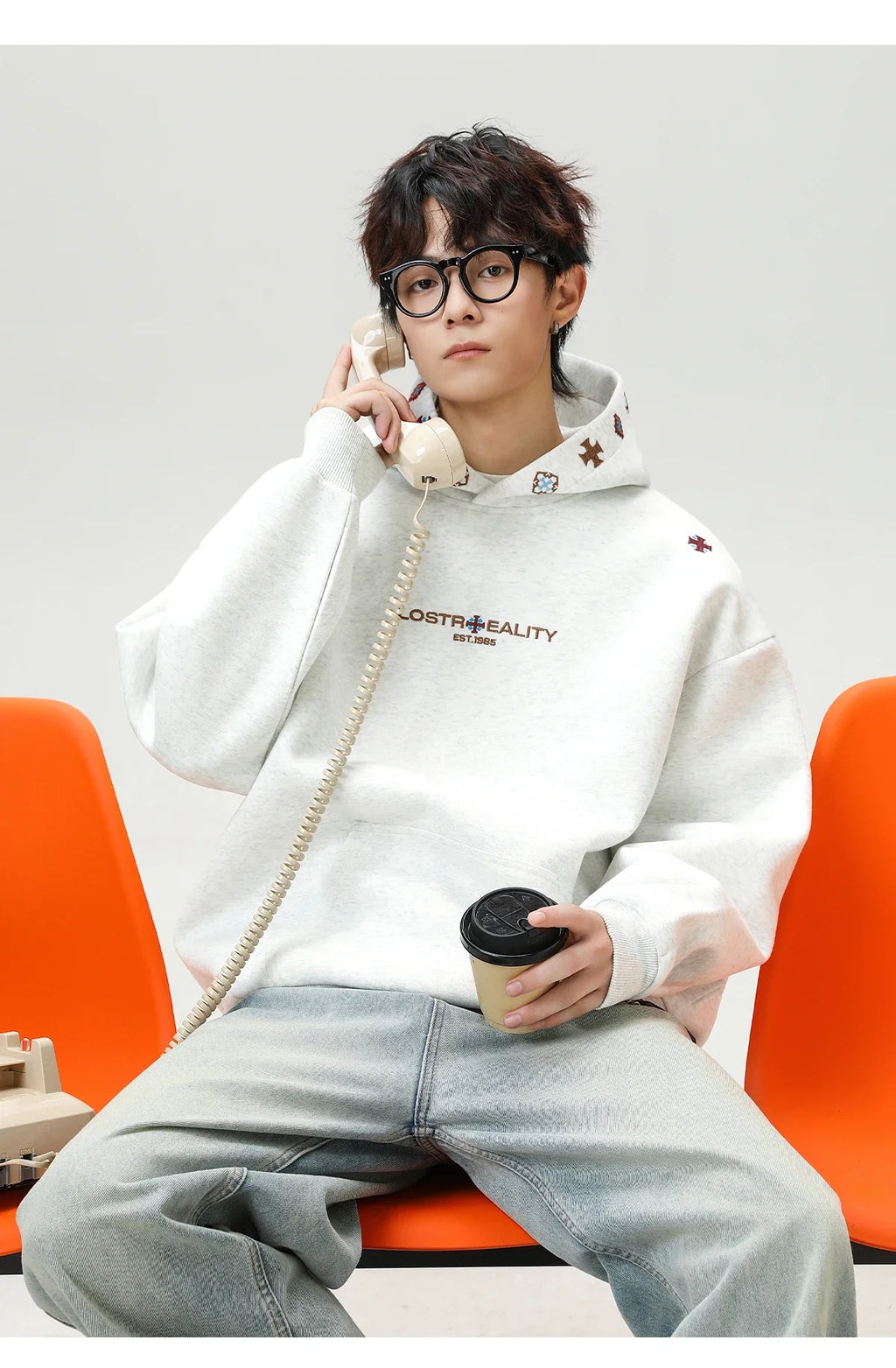 Lost Reality Embroidered Hoodie