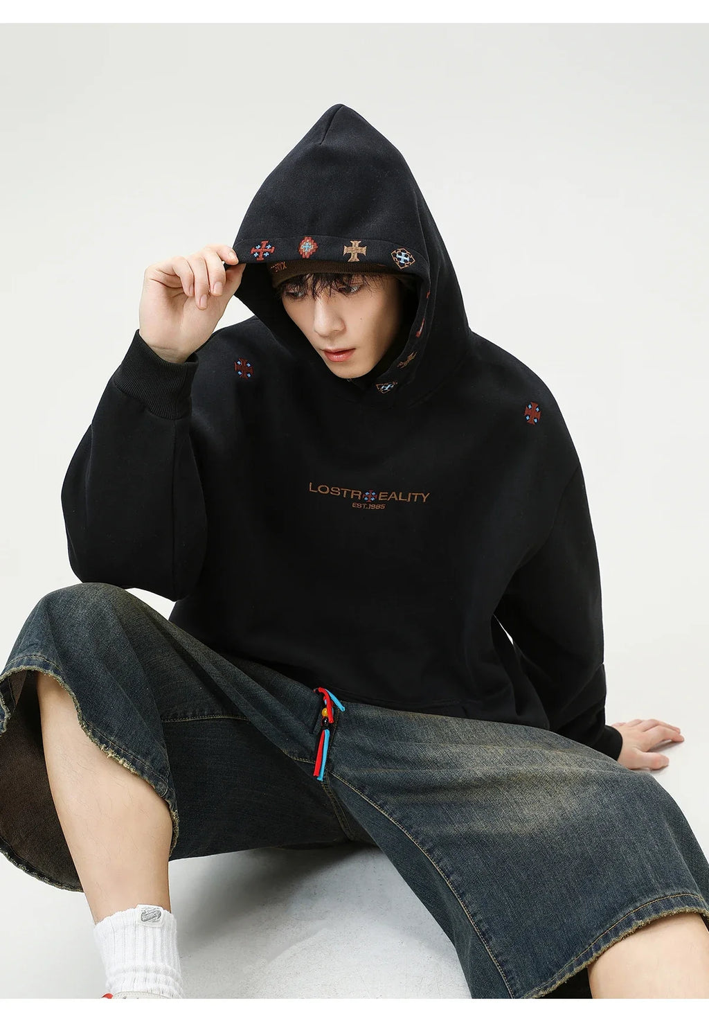 Lost Reality Embroidered Hoodie