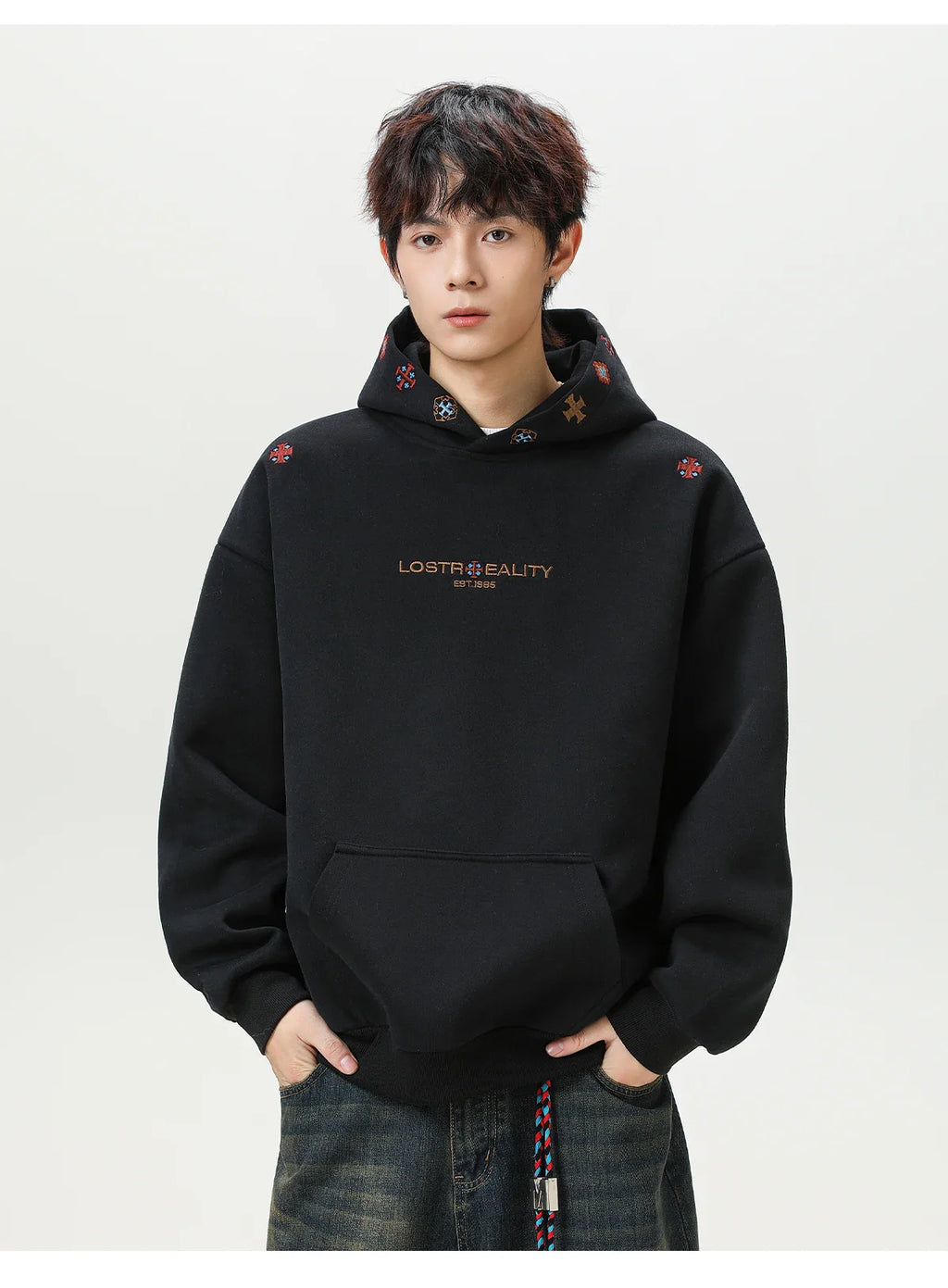 Lost Reality Embroidered Hoodie