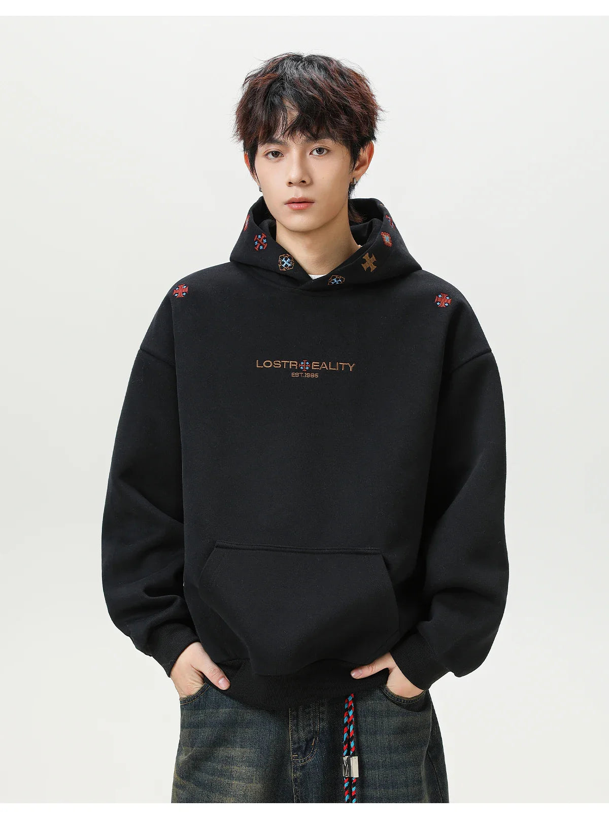 Lost Reality Embroidered Hoodie