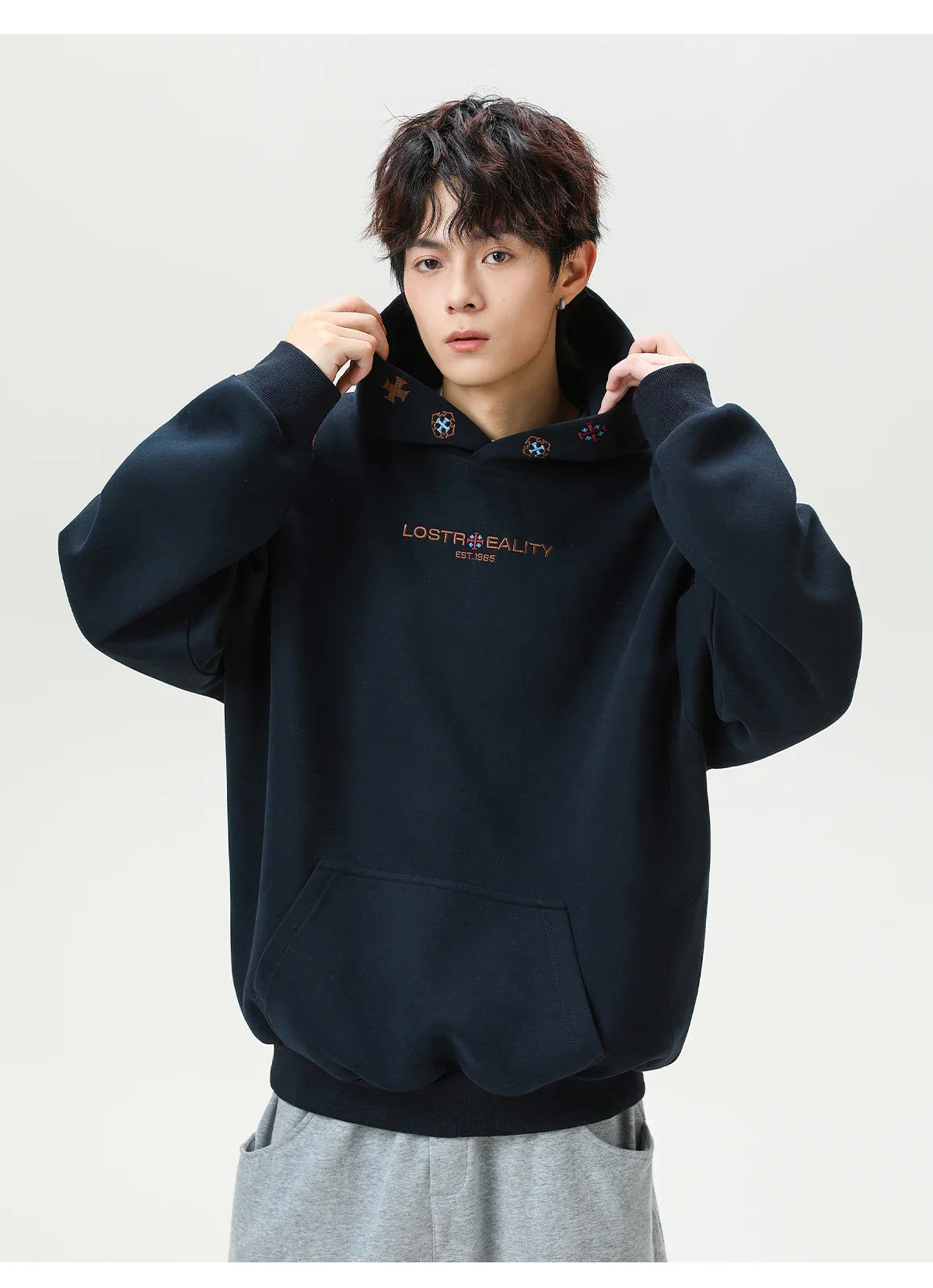 Lost Reality Embroidered Hoodie