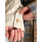 Mixed Check Long Sleeve Shirt