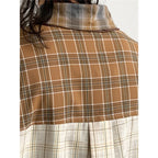 Mixed Check Long Sleeve Shirt