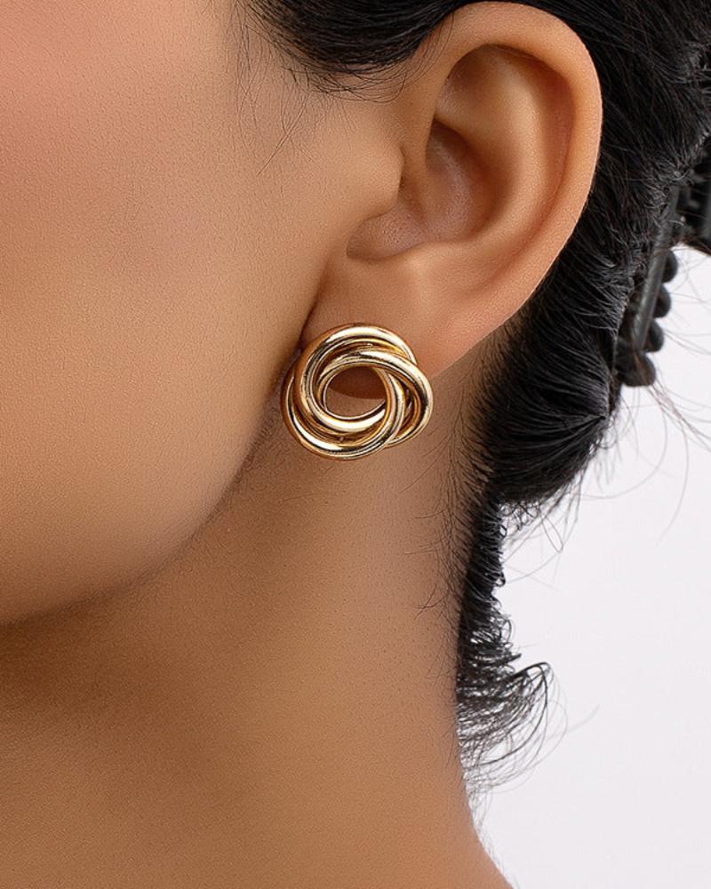 Knot Design Stud Earrings