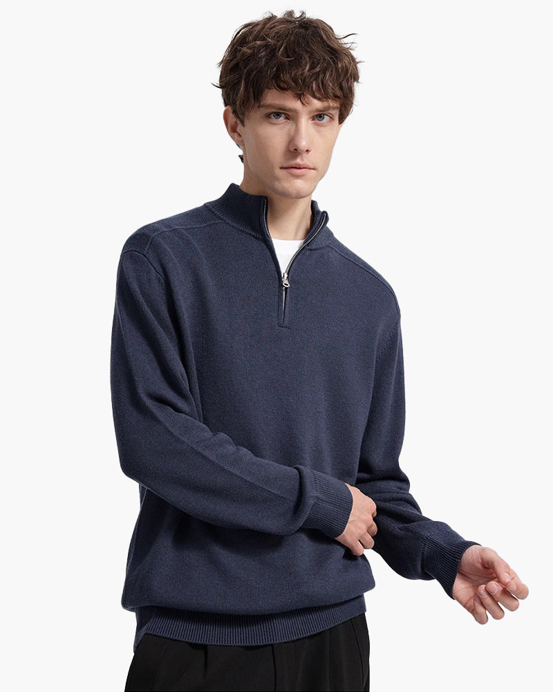 Premium Merino Wool Zip-Up Jacket