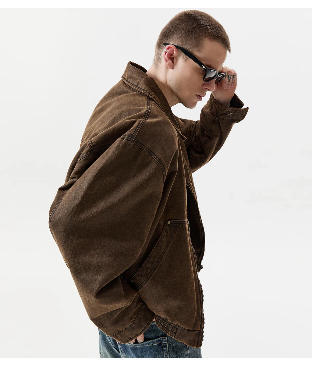 Oil-Waxed Canvas Zip Jacket