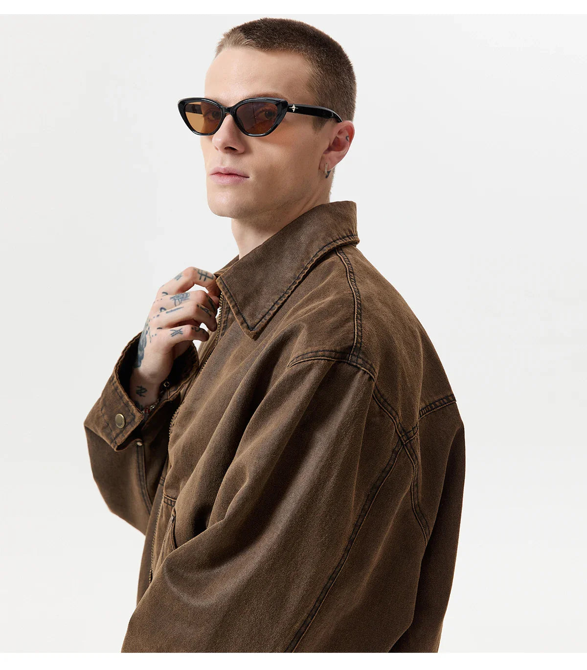Oil-Waxed Canvas Zip Jacket