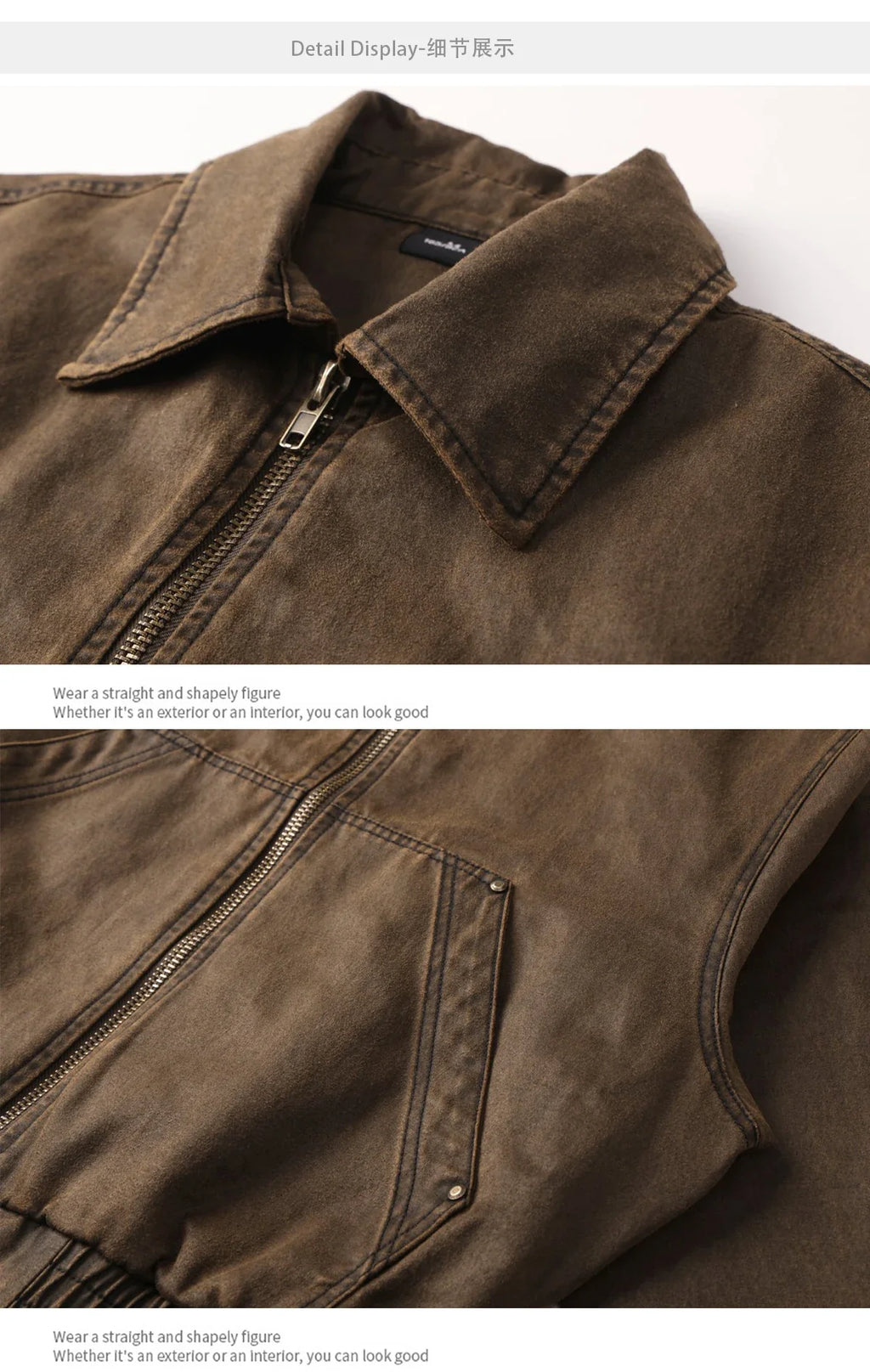 Oil-Waxed Canvas Zip Jacket