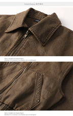 Oil-Waxed Canvas Zip Jacket
