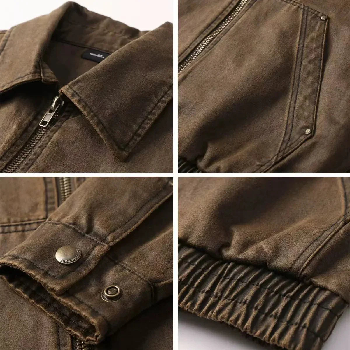 Oil-Waxed Canvas Zip Jacket