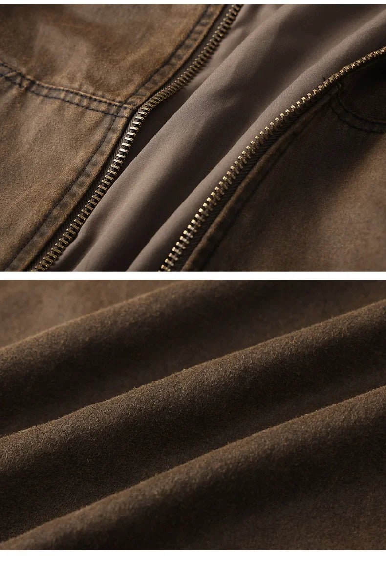 Oil-Waxed Canvas Zip Jacket
