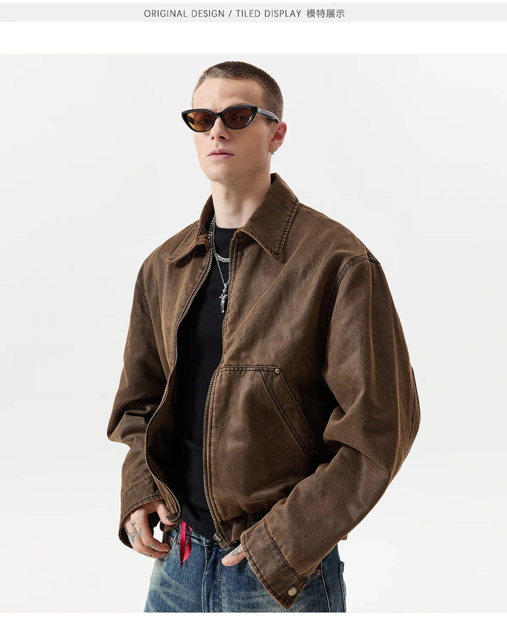 Oil-Waxed Canvas Zip Jacket