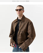 Oil-Waxed Canvas Zip Jacket