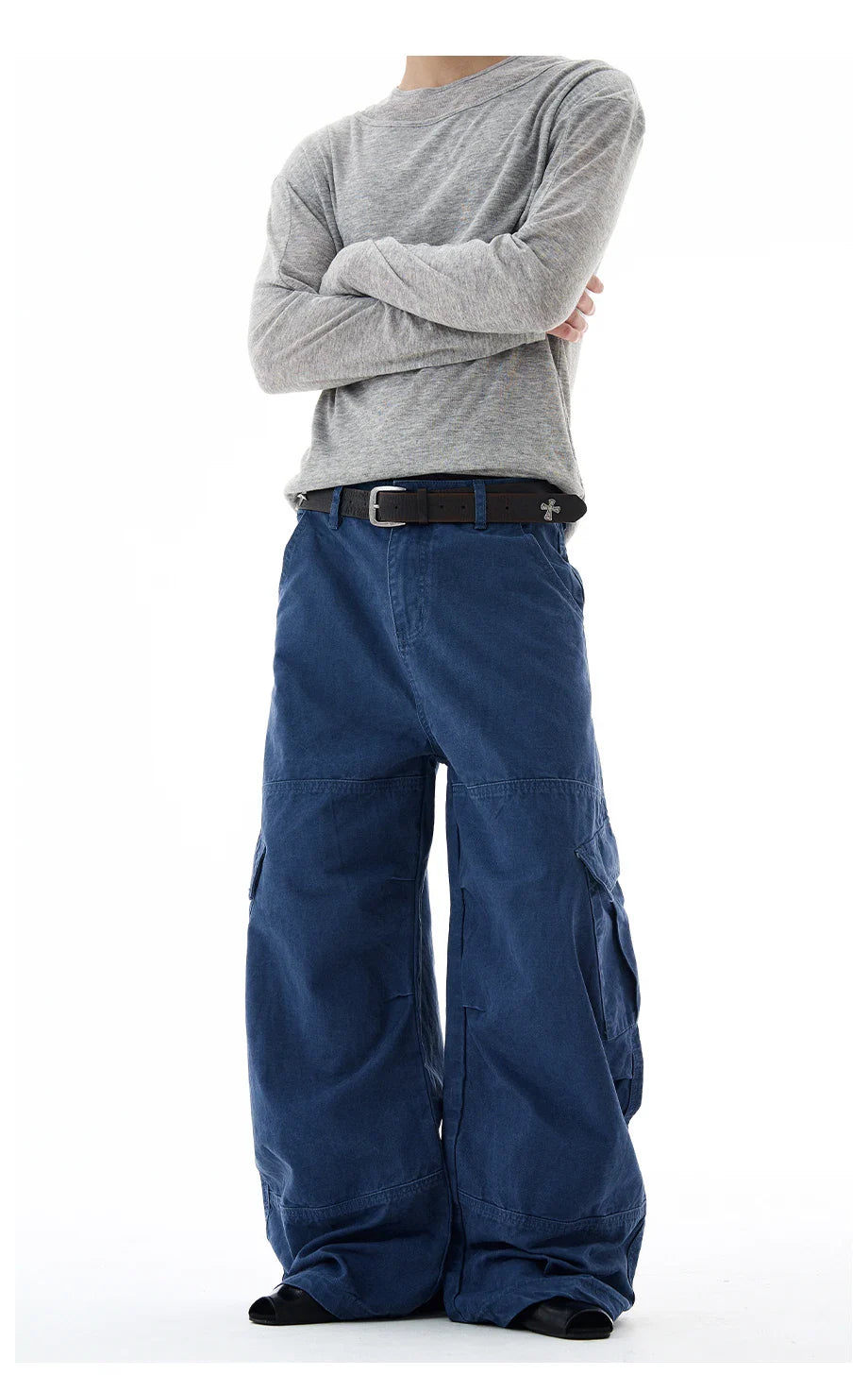 Baggy Washed Canvas Jeans