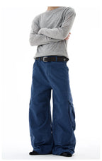 Baggy Washed Canvas Jeans