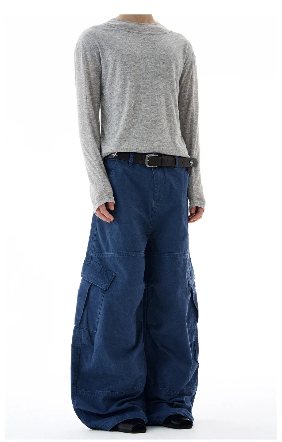Baggy Washed Canvas Jeans