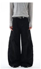 Baggy Washed Canvas Jeans