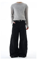 Baggy Washed Canvas Jeans