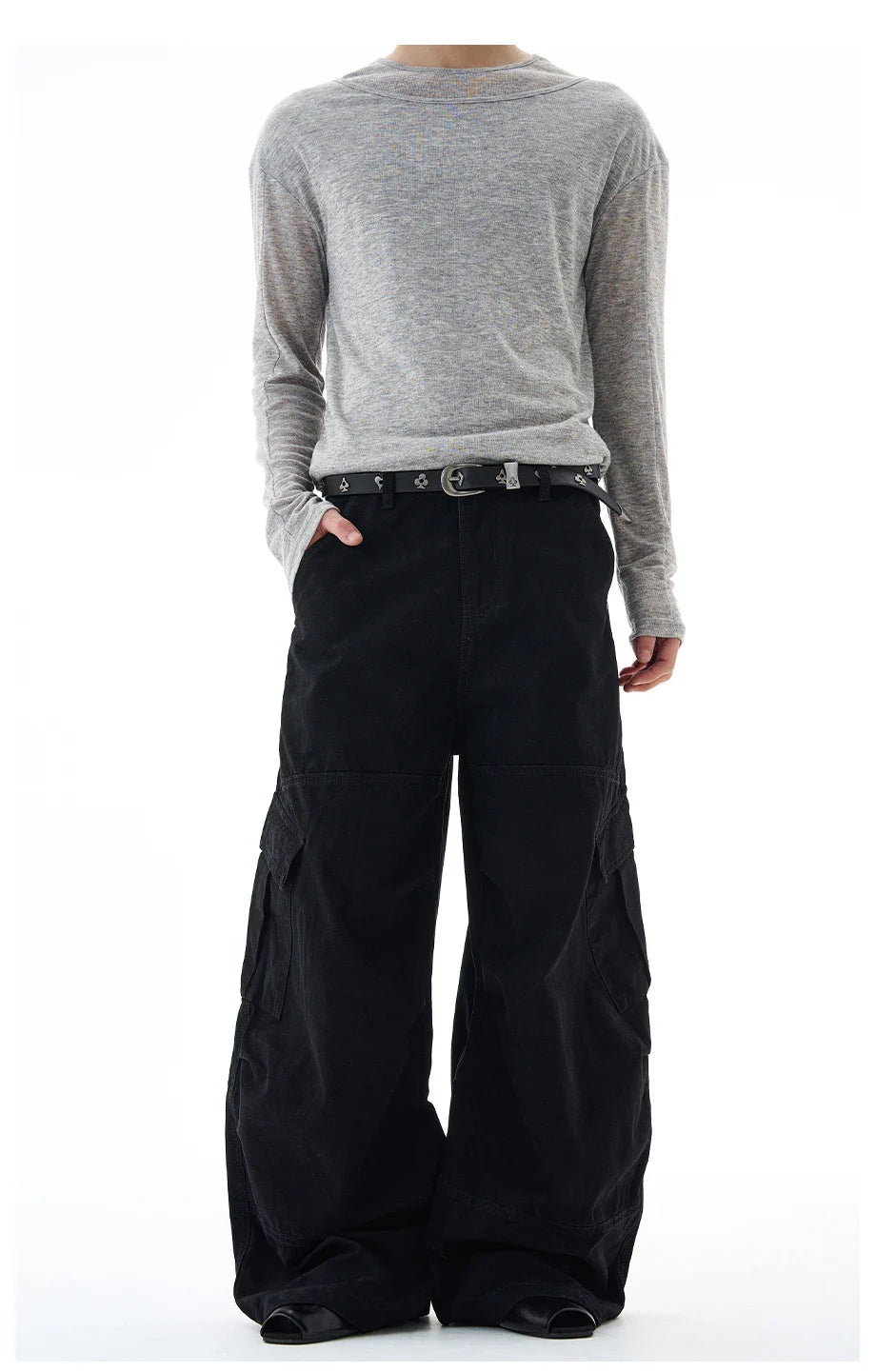 Baggy Washed Canvas Jeans