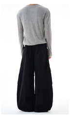 Baggy Washed Canvas Jeans