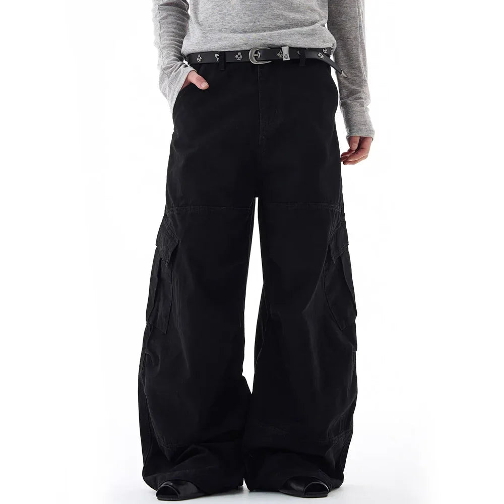 Baggy Washed Canvas Jeans