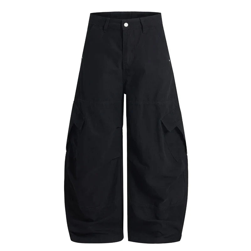 Baggy Washed Canvas Jeans