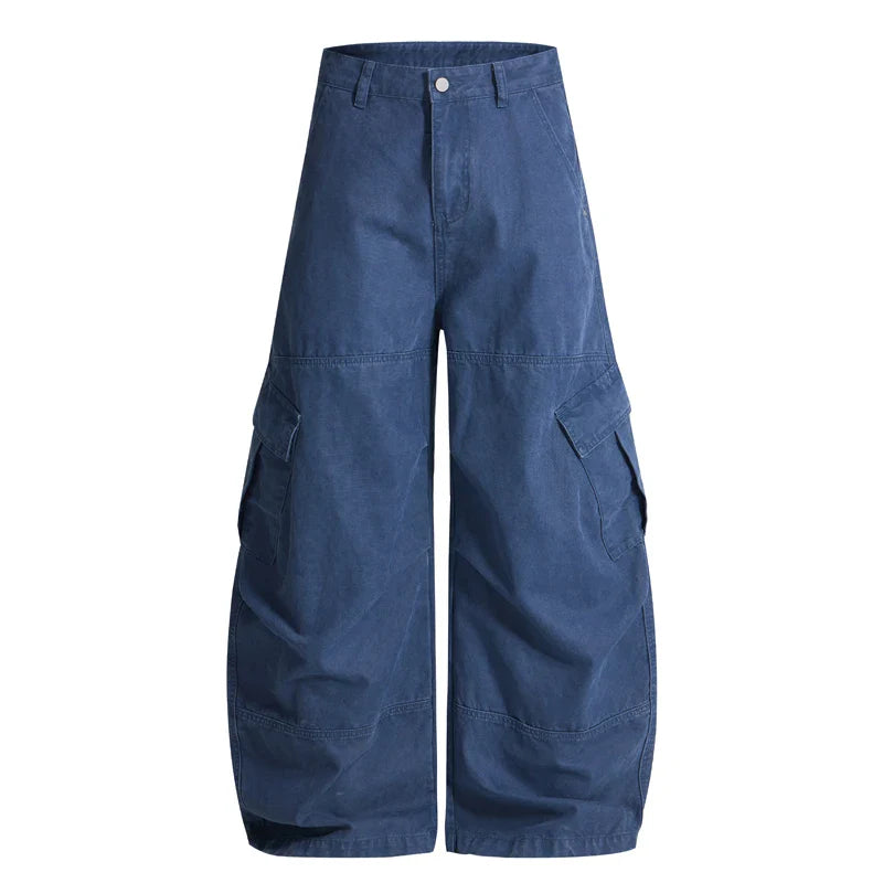 Baggy Washed Canvas Jeans
