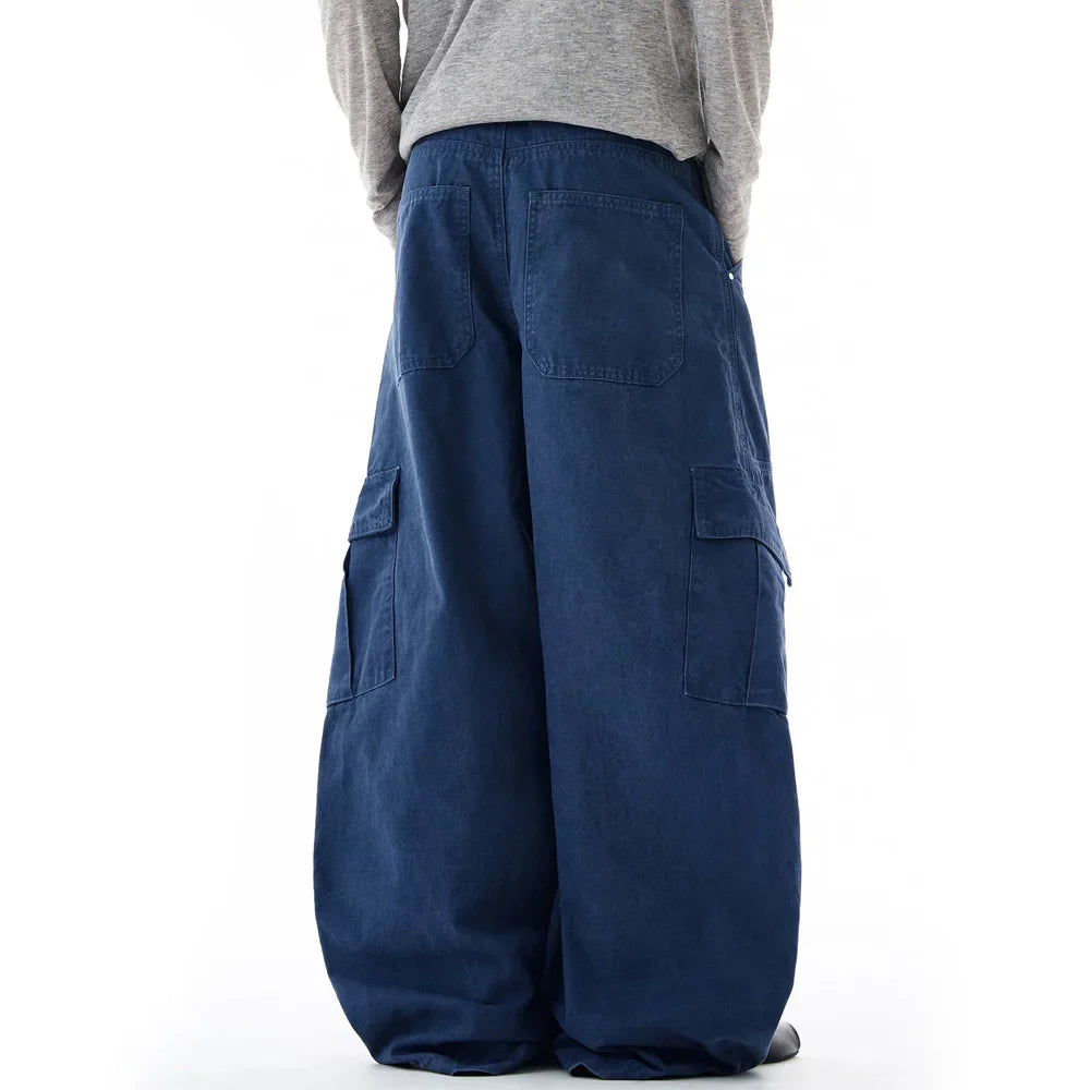 Baggy Washed Canvas Jeans