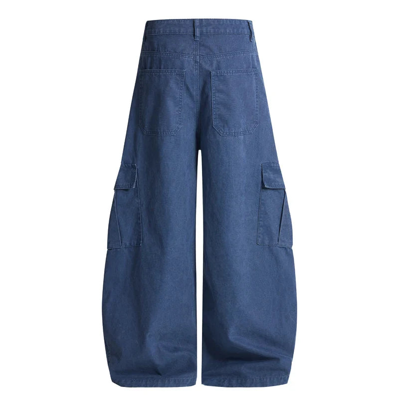 Baggy Washed Canvas Jeans