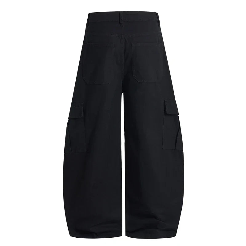 Baggy Washed Canvas Jeans