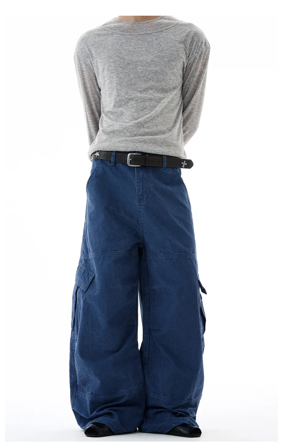 Baggy Washed Canvas Jeans