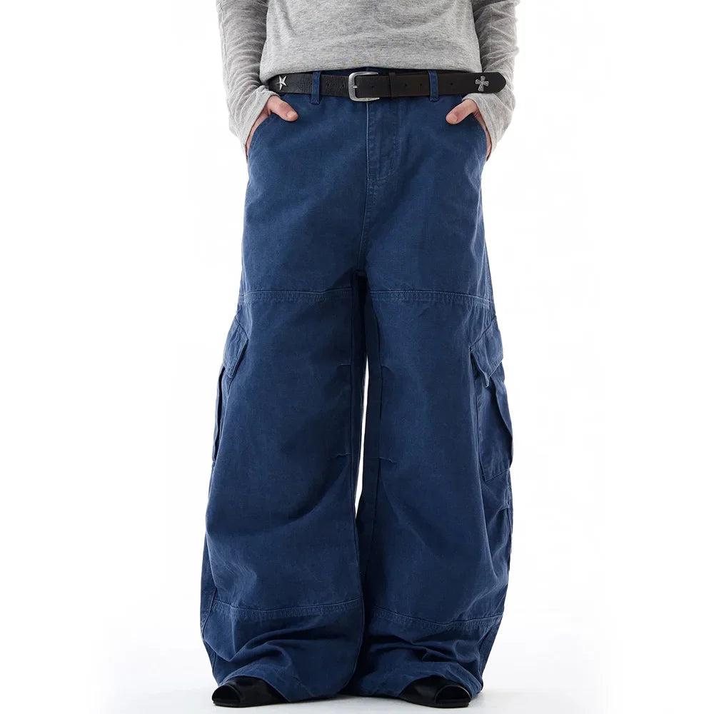 Baggy Washed Canvas Jeans