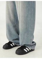 Panelled Arc-Leg Jeans