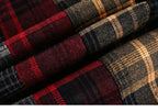 Patchwork Plaid Over Shirt