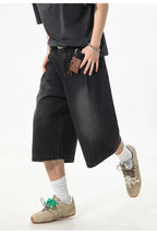 Pleat Front Vintage Wash Jorts