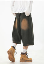 Pleat Front Vintage Wash Jorts