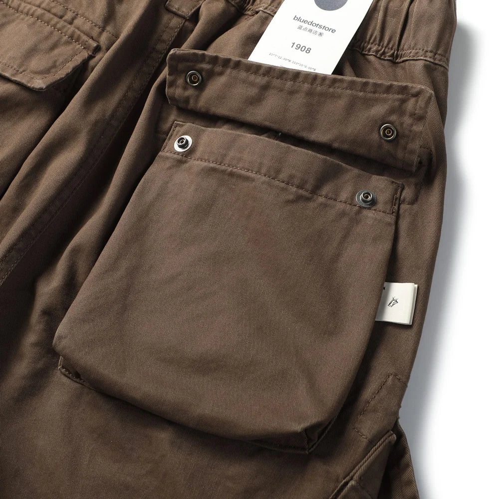 Pleated Knee Workwear Cargo Pants