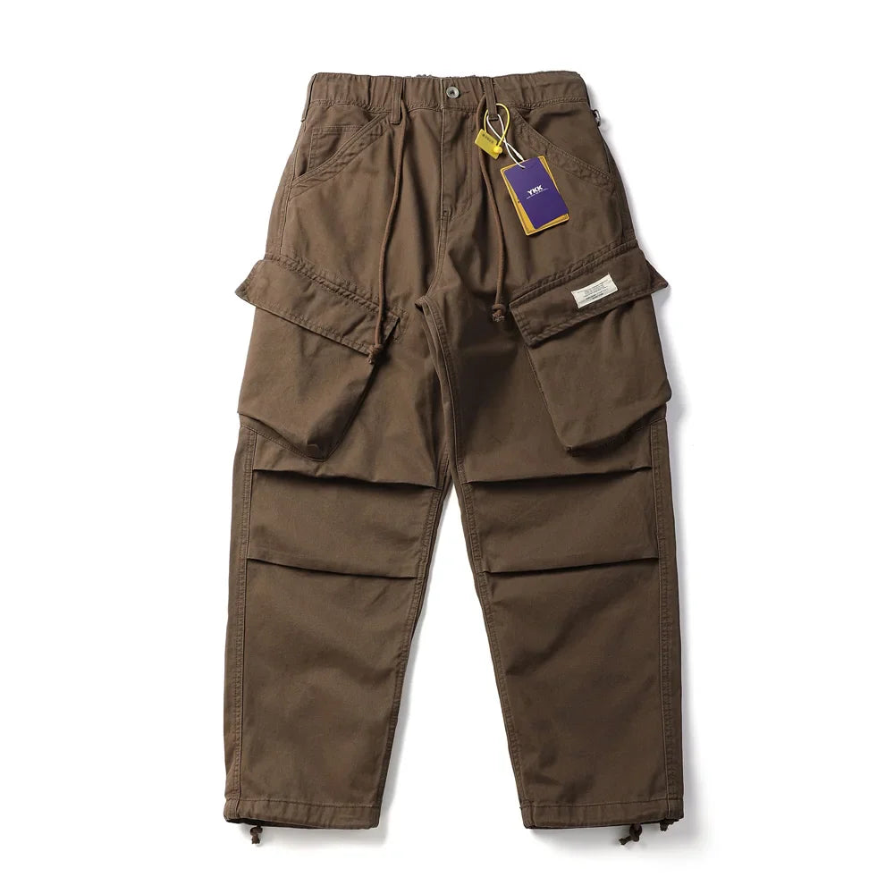 Pleated Knee Workwear Cargo Pants